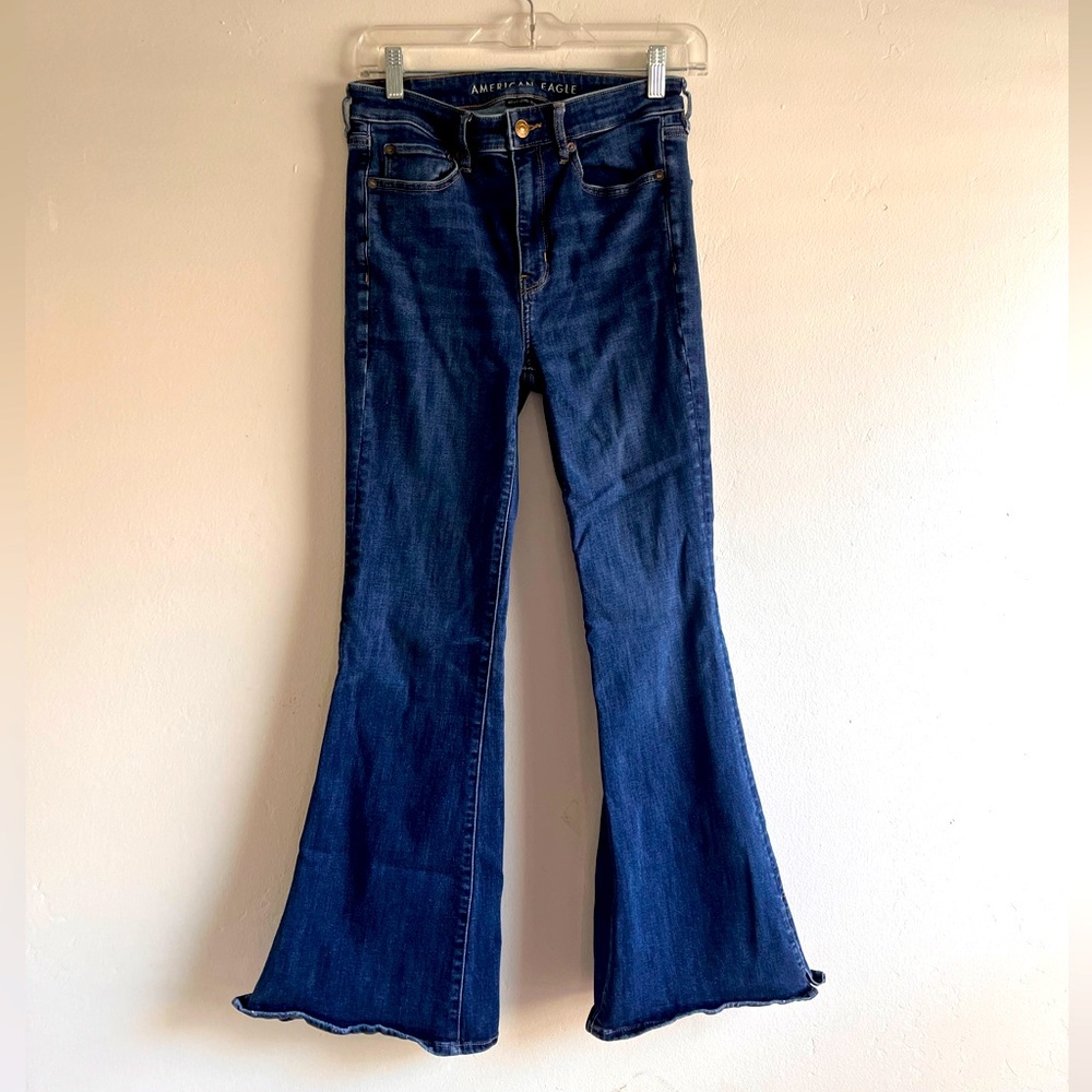 American Eagle “super high rise flare”. Size 6.